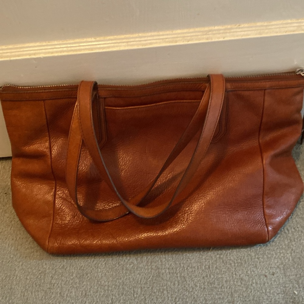 Fossil Tan Leather Shoulder Bag - Picture 17 of 17